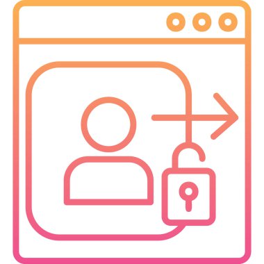 tarayıcı simgesi vektör illüstrasyonu