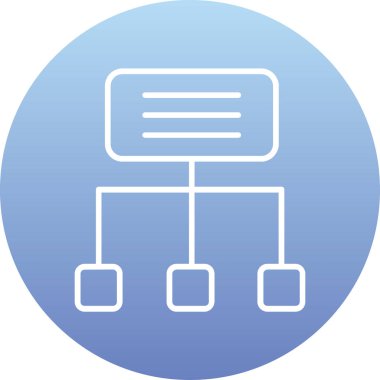 Modern bir simgenin vektör illüstrasyonu