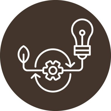 Bir ampulün vektör illüstrasyonu