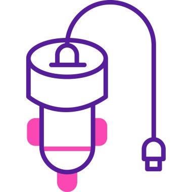 Fiş. Web simgesi basit illüstrasyon