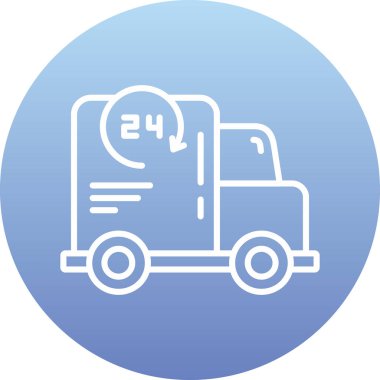 Kamyon. Web simgesi basit illüstrasyon