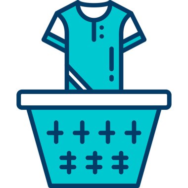 Çamaşır makinesi. basit tasarım vektörü