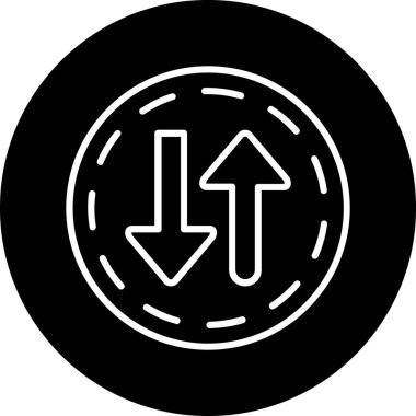 ok simgesi çizimi daire içinde