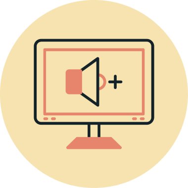 Dizüstü bilgisayar simgesi vektör çizimi