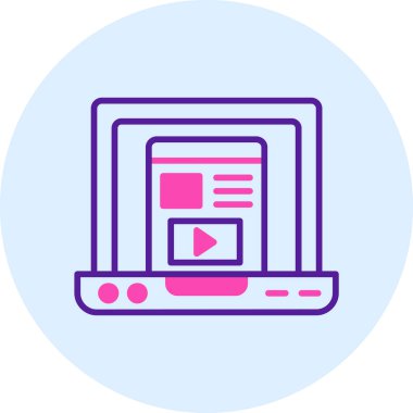 Web tasarım simgesi. Basit tasarım vektörü illüstrasyonu