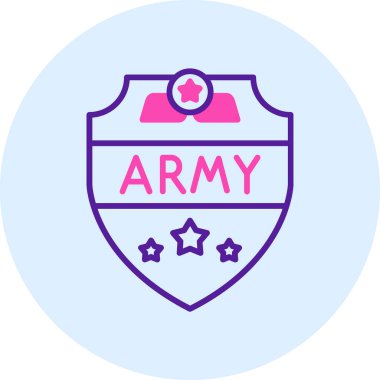 Modern bir kalkan simgesinin vektör çizimi