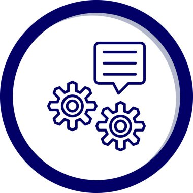 Dişli web simge vektör çizim