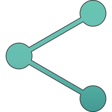 Paylaşım simgesi. web tasarımı için özet paylaşım ikonu çizimi