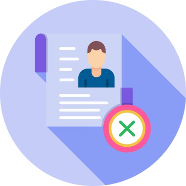 Kimlik kartı simgesi, vektör tasarımı