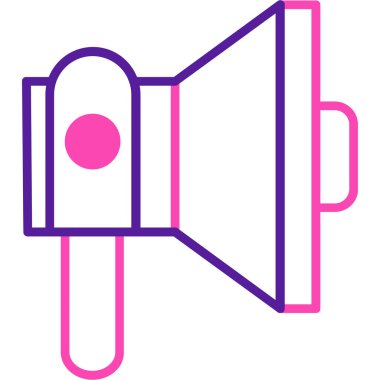 megafon simgesinin vektör illüstrasyonu