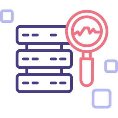 sunucu veritabanı veri simgesi - taslak biçimi