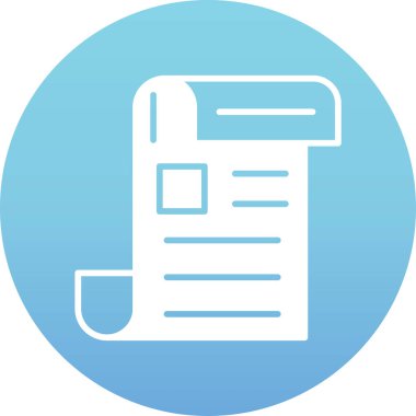 Belge. Web simgesi basit illüstrasyon