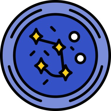 Ay. Web simgesi basit illüstrasyon