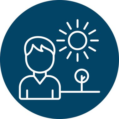 İnsan simgesinin vektör illüstrasyonu