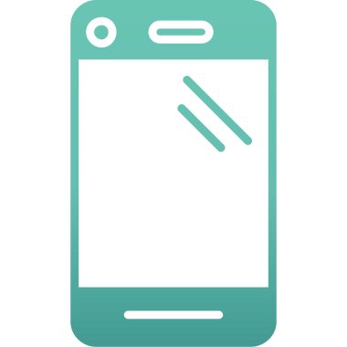 Akıllı telefon. Web simgesi basit illüstrasyon