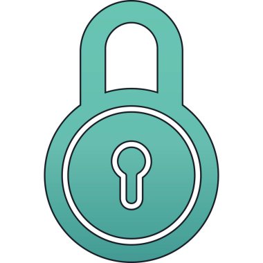 ikon vektör illüstrasyonunu kilitle