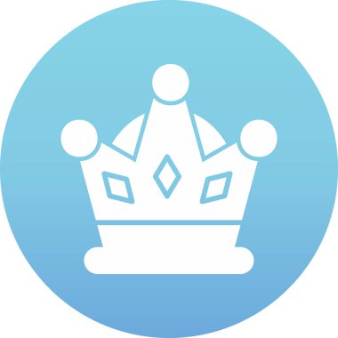 Taç. Web simgesi basit illüstrasyon