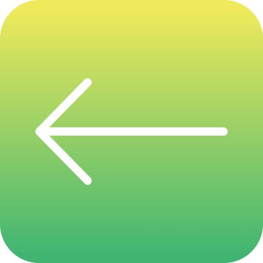 Projeniz için sol yön ok simgesi