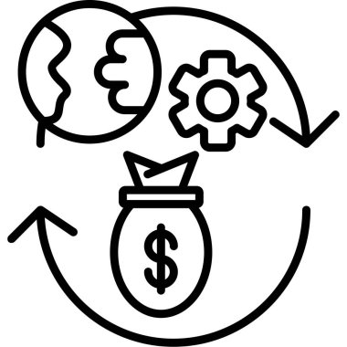 Dolar simgesi, vektör illüstrasyonu