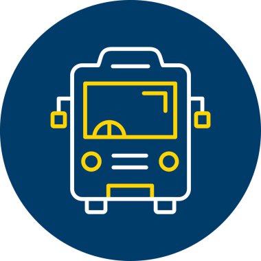 bus simgesi vektör illüstrasyonu