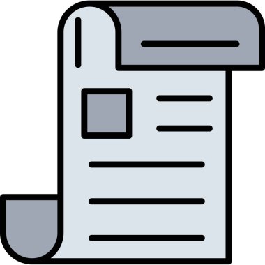 Belge dosya simgesi vektörü