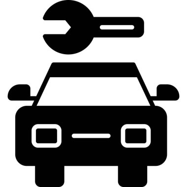 Tamir servisi. Web simgesi vektör illüstrasyonu