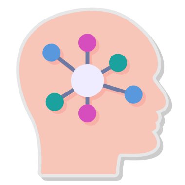 Noktaları birleştirilmiş insan kafası