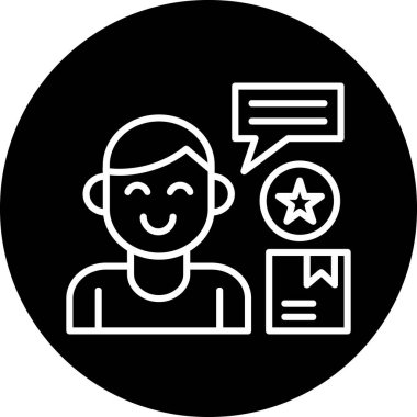 Müşteri derecelendirme ikonu vektör illüstrasyonu