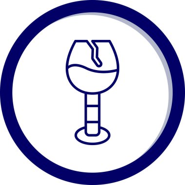 Kokteyl. Web simgesi basit illüstrasyon