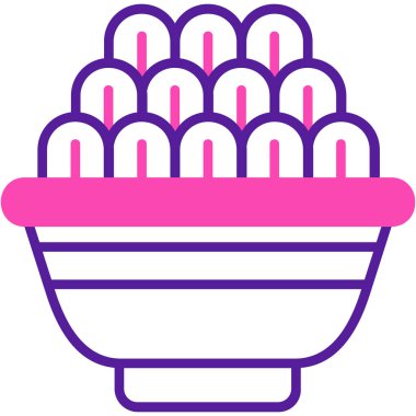 Dondurma. Web simgesi basit illüstrasyon