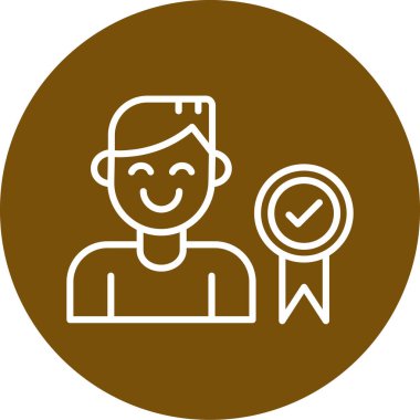 Yıldızlı bir adamın vektör çizimi