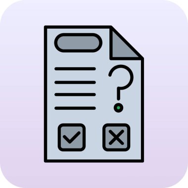 Belge simgesinin vektör illüstrasyonu