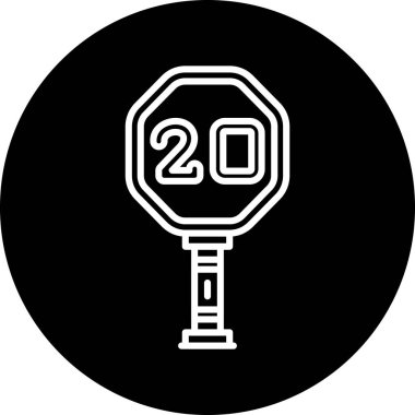 Modern b 'nin vektör illüstrasyonunda yiyecek ikonu yok