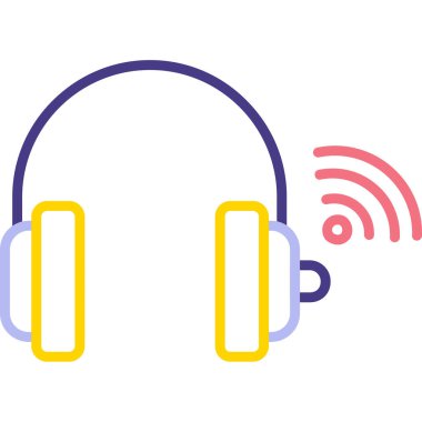 Müzik simgesi vektör illüstrasyonu