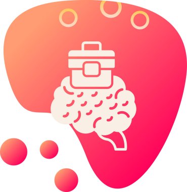 Beyin beyin ikonu düz stil