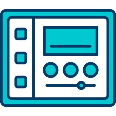 Elektronik. Web simgesi basit illüstrasyon