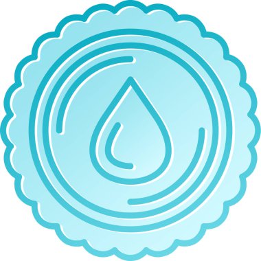 damla simgesi, basit vektör illüstrasyonu