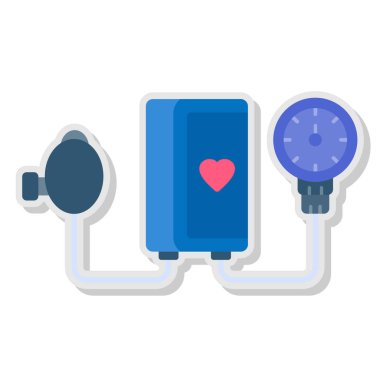 elektrik prizi ve kalp güç dolgusu vektör çizimi