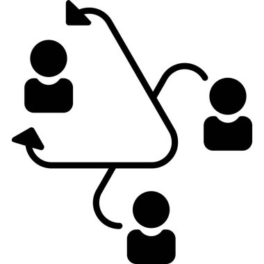 bağlantı paylaşım ağı simgesi ana hat biçiminde