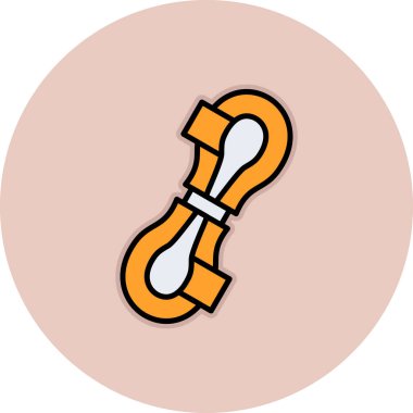 kemik simgesi, vektör illüstrasyonu