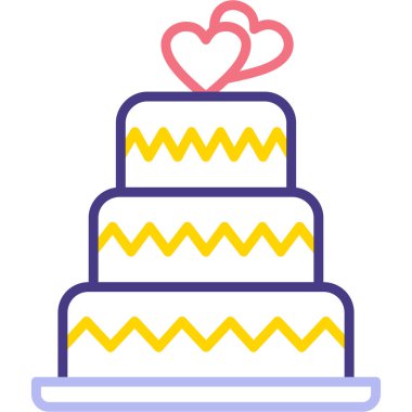 Tatlı ikonu. Düz stil.