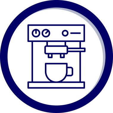 kahve makinesi simgesini, vektör çizim