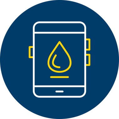 Cep telefonu. Web simgesi basit illüstrasyon