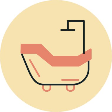 Tramvay vektör simgesi modern illüstrasyon