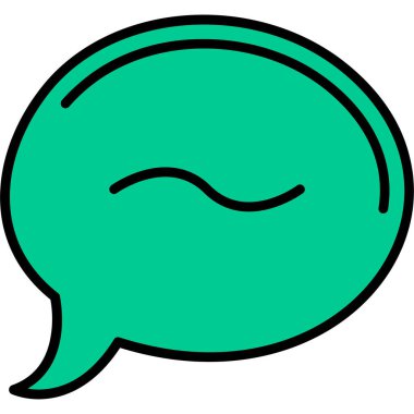 konuşma balonu simgesi, vektör illüstrasyonu