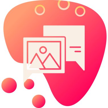 Sohbet mesajı vektör illüstrasyonu