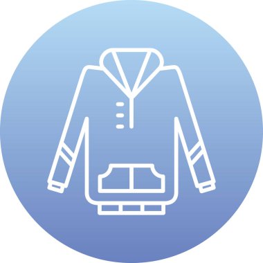 Ceket simgesinin vektör illüstrasyonu