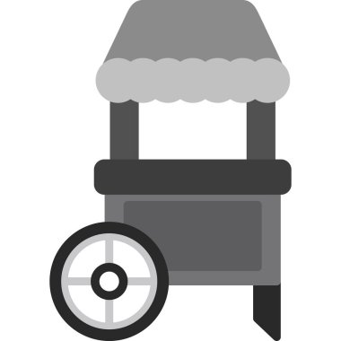 Yemek. Web simgesi basit illüstrasyon