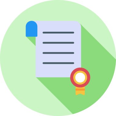 belge simgesi vektör illüstrasyonu