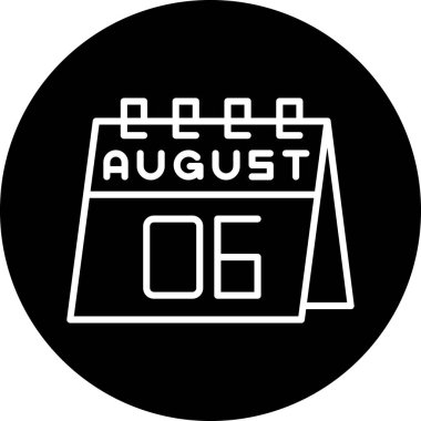 Takvim simgesinin vektör illüstrasyonu